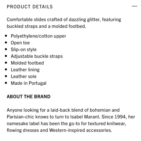 Isabel Marrant Lenyo  glitter slides . new without tags - Picture 5 of 6